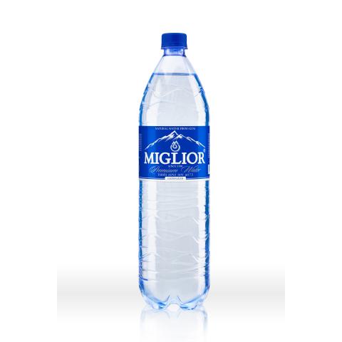 Вода природная MIGLIOR с газом, 1,5л, пластик