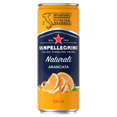 Напиток San Pellegrino Aranciata, апельсин, 0,33 л, ж/б