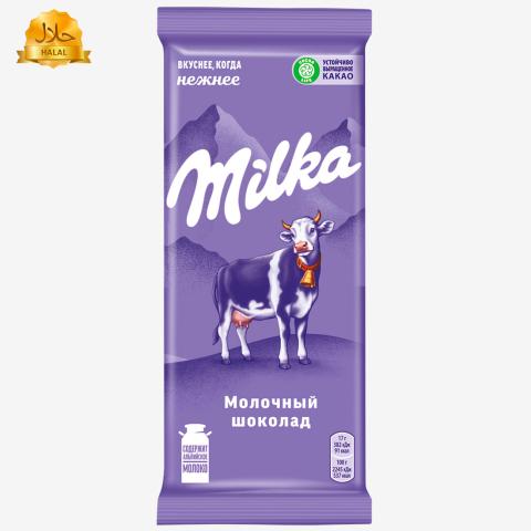 Шоколад плиточный Milka молочный, 90 г