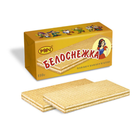 Вафли Рахат "Белоснежка" в пачке, 110 г
