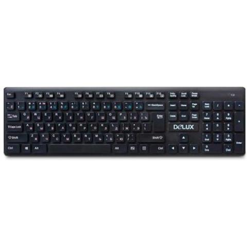 Клавиатура беспроводная Delux DLK-150GB, черный