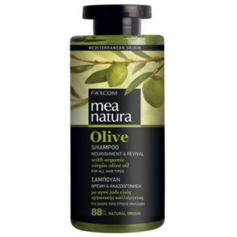 Шампунь MEA NATURA Olive, для всех типов волос, 300 мл, Farcom