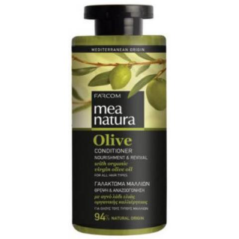 Кондиционер MEA NATURA Olive, для всех типов волос, 300 мл, Farcom