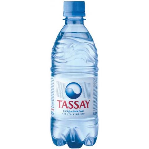 Вода минеральная TASSAY без газа, 0,5л, пластик