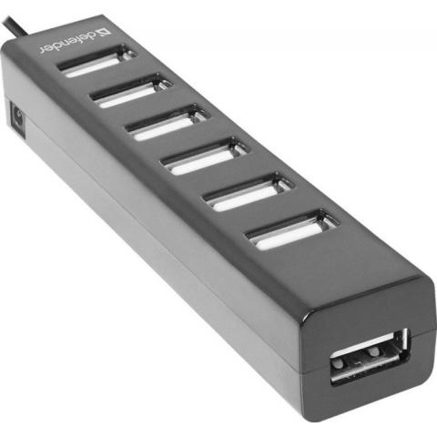 Расширитель USB Defender Quadro Swift, 2.0, на 7 портов
