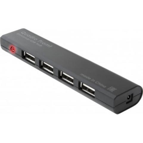 Расширитель USB Defender Promt, 2.0, на 4 порта, черный