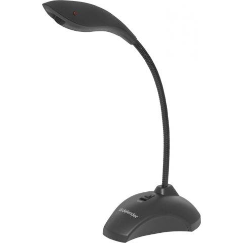 Микрофон компьютерный Defender MIC-115 черный, кабель 1,7 м